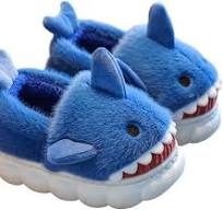 Amazon.com: Girls Boys Sharks Plush Slippers Toddler House ...