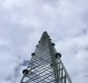 4G Cell Phone Bts Steel Telecommunication Single Tubular Tower