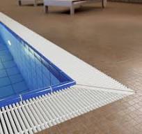 Plastic overflow grating - CORNER - emco Bautechnik GmbH - pool