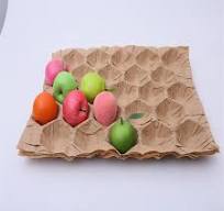 Kraft Paper Fruits and Vegetables Protective Packing Tray Kraft Paper Fruit  Tray Liner