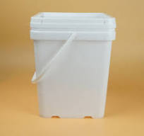 16.5L Food Grade Plastic Packaging Square Bucket With Lid ...