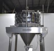 Used Multipond Model MP20-2400/1250-H-UL 20-Head Embossed/Dimpled Bucket  Stainless Steel Rotary Combination Mixing Scale