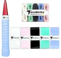Tennstrike Badminton Rubber Overgrip Box | Pack of 5 | Sweat-Absorbent,  Anti-Slip, Tacky, Durable Grips | Multicolor Racket Overgrip Tape for ...