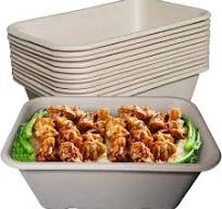 (200 Pack) EcoQuality 34oz Disposable Bowls - Rectangular Compostable  Sugarcane Fiber Biodegradable Paper Bowls Eco-Friendly Oblong Take Out Food  ...