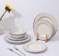 Amazon.com | Melamine Dinnerware Set for 4, 12-Piece Rusty ...