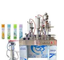 Fully Automatic Liquid Aerosol Spray Can Paint Filling Machine for Beverage  Production Core Components Inclu