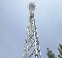 3-Leg Steel Tube Mobile Telecommunication Cell Phone Signal Tower