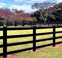 AgTec 4-Rail Black PVC Horse and Ranch Fence Kit - 200ft, 25 Panel pack,  60in above ground - No Rot, No Paint, Stronger than Wood