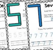 Popsicle Stick Numbers Printable - Learning Numbers 0 - 20 ...