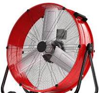 30" High Velocity Drum Fan,Industrial Fan,360° Tilt with 2 Casters,Handle,3  Speed Heavy Duty Floor Fan for Shop, ...