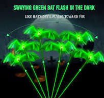 2Pack Solar Bat Garden Lights for Halloween Decorations ...