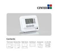 Center RF Wireless Room Thermostat 7-Day Programmable - Boiler Plus  Compliant