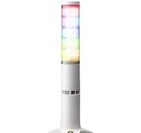 Patlite LA6-5DSNWB-POE Light Tower, 60mm, Ethernet Programmable LED Signal  Tower with PoE, LA6 Series