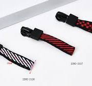 Striped Woven Webbing Tape Zipper Pull Slider