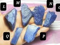 Natural Blue Aventurine Rough Gemstone: Healing Crystals Specimens Rock  Slices Slab