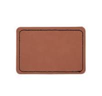 Blank Rectangular PU Leather Labels / Tags (30pcs) | Engraving Materials