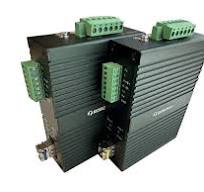 HC-SERIAL-SFP - 1x RS-232 and 1x RS-485/422 over single strand fiber  industrial media converter, 8kV isolation, enhanced -40 to 75 Celsius temp.  SET ...