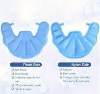 Large Neck Ice Pack Wrap with Soft Plush Lining - Reusable Gel Hot/Cold  Compress for Rotator Cuff, Upper Back & Shoulder Nylon Blend, Snap Closure,  Ha