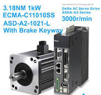 Delta A2 1KW CNC AC Servo Motor Drive Kits ECMA-C11010SS+ASD-A2-1021-L 220V  1KW