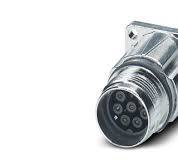 Phoenix Contact Circular Connector, 8 Contacts, Front, Front, M17  Connector, Socket, Female, IP67, ST Series