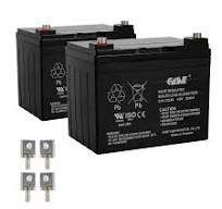 Casil 2 Pack 12v 33ah for 35ah Pride Maxima Revo Shuttle Pride Maxima SC940  Celebrity X BATLIQ1001 BATLIQ1017 AGM U1 Pride Mobility Flash Jazzy 1103 ...