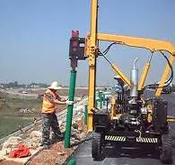 Highway Guardrail Construction Pile Driver - RoadSky