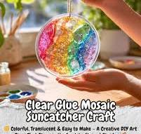 Make Your Own Clear Glue Suncatchers at Home Looking for a ...