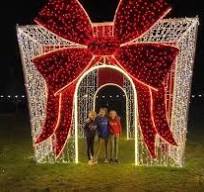Commercial 3D LED Gift Box Large Outdoor Street Christmas Decorative Giant  Present Holiday Decoration Motif Lighted