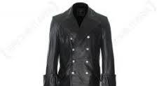 German Officer Leather Great Coat