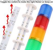 45mm Industrial Multilayer LED Signal Tower Warning Alarm Caution Lamp  Indicator Light Flexible Flashing Buzzer 2 layers 24V - AliExpress 39