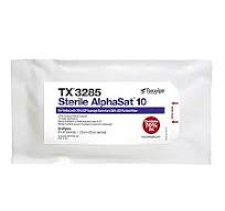 Sterile, sealed border polyester wipers pre-wetted with USP-Grade 70% IPA /  30% DIW, 9
