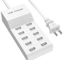Vrbgify USB Wall Charging Station for Multiple Devices, 10 ...