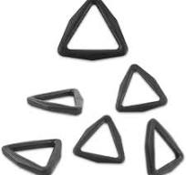 Amazon.com: EXTEMPORE Plastic Triangle Ring Buckle, Webbing ...