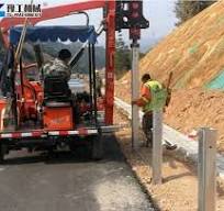 Guardrail Pile Driver Rig Foundation Machine for highway