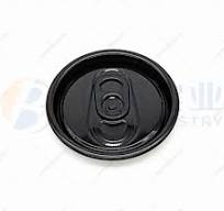 Diameter 202 Black Printing Aluminum Cans Lids Easy Open Ends