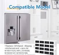 ICEPURE W10311524 Refrigerator Air Filter Replacement for Whirlpool AIR1,  W10311524, 2319308, W10335147, 1876318, FreshFlow Air Filter, AP4538127, ...
