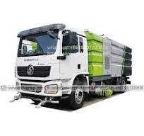 SHACMAN L3000 RHD 6W washing road sweeper water sprinkler street cleaning  sweeping truck