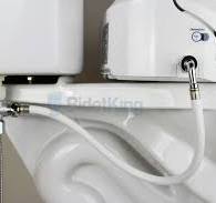 Bidet Seat Supply Hose w/ Chrome 90 Degree Elbow