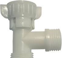 LeonKing Bidet Plastic T adapter 1/2" x 1/2" x 1/2" 3 way ...