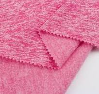 88%Polyester CT Yarn 12% Spandex Melange Color One Side Brushed Jersey