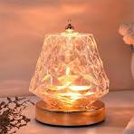 Vergissm Rotating Crystal Lamp, 16 RGB Colors Crystal Table ...