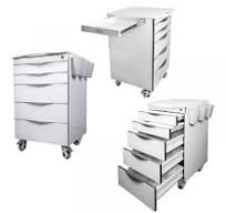 Dental cabinet trolley