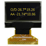 WEO012864C | 0.96 inch OLED Display Module 128x64 Dimensions ...
