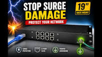 19-Inch Rack Mount 8-Port RJ45 Surge Protector for PoE Cameras | Protect  Outdoor Ethernet Lines