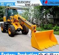 Heavy Equipment Long Arm Loader Mini Front Telescopic Wheel Loader
