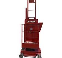 Liftman Pneumatic Paint Booth Personnel Manlift, Twin Wheel Version