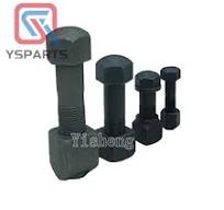 Excavator and bulldozer track shoe bolt nut 40Cr track bolts and nuts