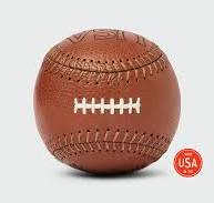 Football Yardball - Leather Toss Ball, No Glove Needed