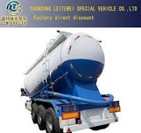 3 Axle 40cbm Lime Tanker Semi Trailer Tansporter Dry Bulk Powder Cement  Tank Carrier Truck Semi Trailer Price