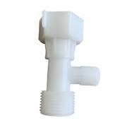 LeonKing Bidet US Plastic T adapters 7/8"(15/16") Up and down side 3 way  connector with rubber washer… (3/8 inch side connection)